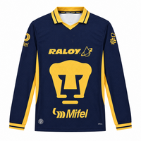 Pumas 26/27 Gold/Navy Home Long Sleeve Jersey
