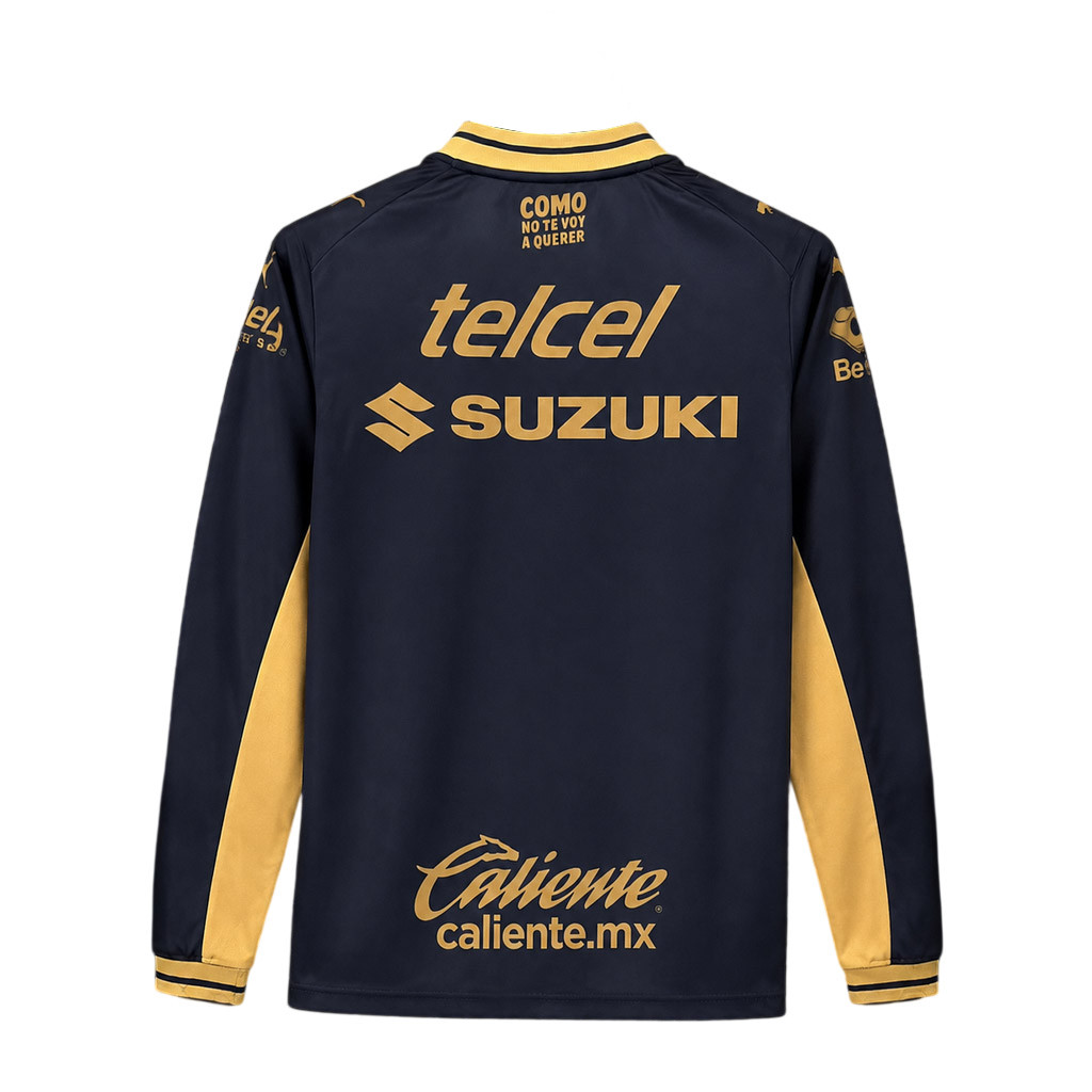 Pumas 26/27 Gold/Navy Home Long Sleeve Jersey