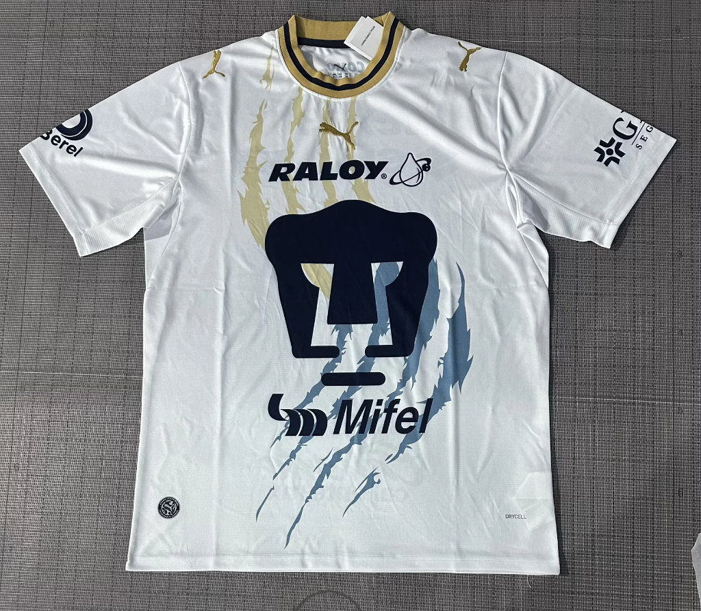 Pumas 26/27 White/Gold Away Jersey