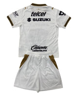 Pumas 26/27 White/Gold/Navy Away Kids Jersey Set