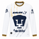 Pumas 26/27 White/Gold/Navy Away Long Sleeve Jersey