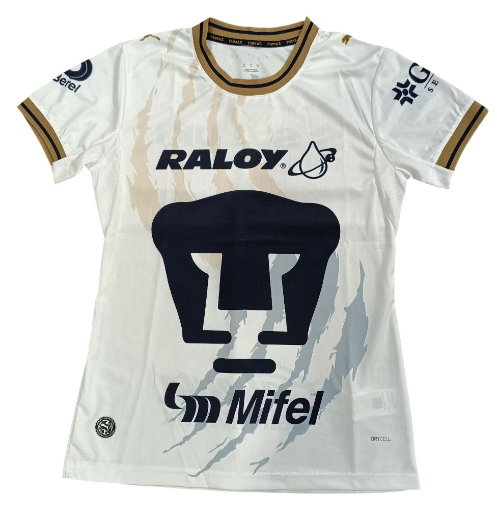 Pumas 26/27 White/Gold/Navy Away Women Jersey
