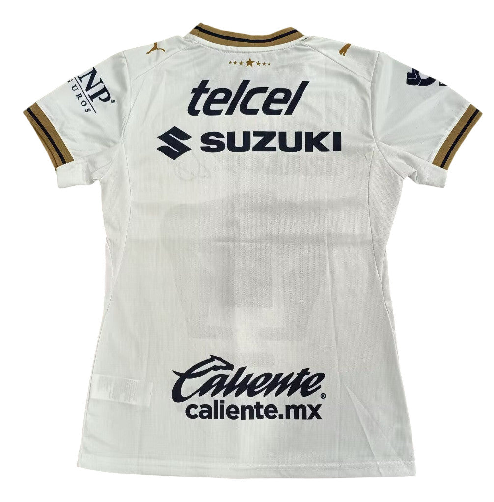 Pumas 26/27 White/Gold/Navy Away Women Jersey