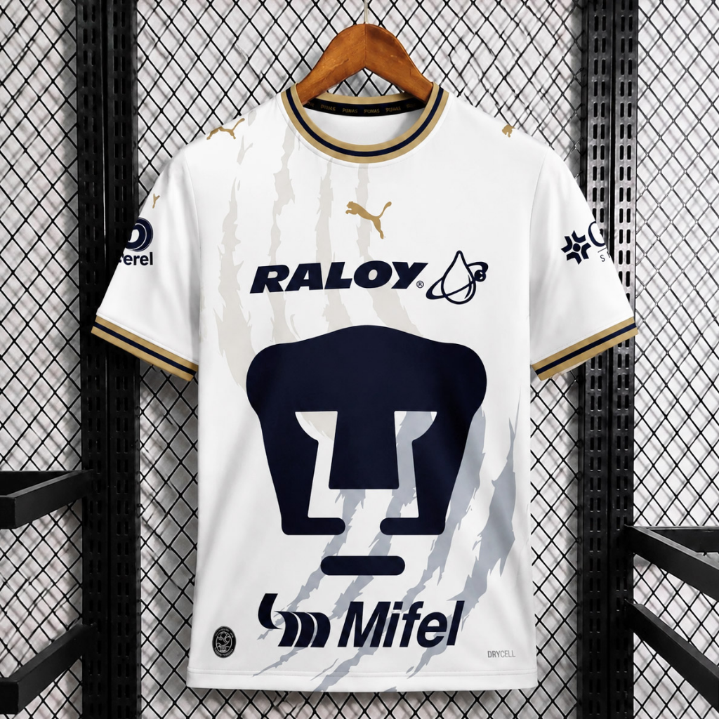 Pumas 26/27 White/Gold Trim Home Jersey