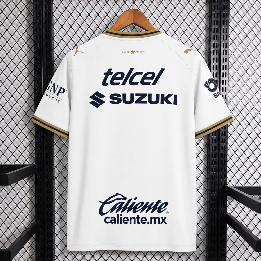 Pumas 26/27 White/Gold Trim Home Jersey