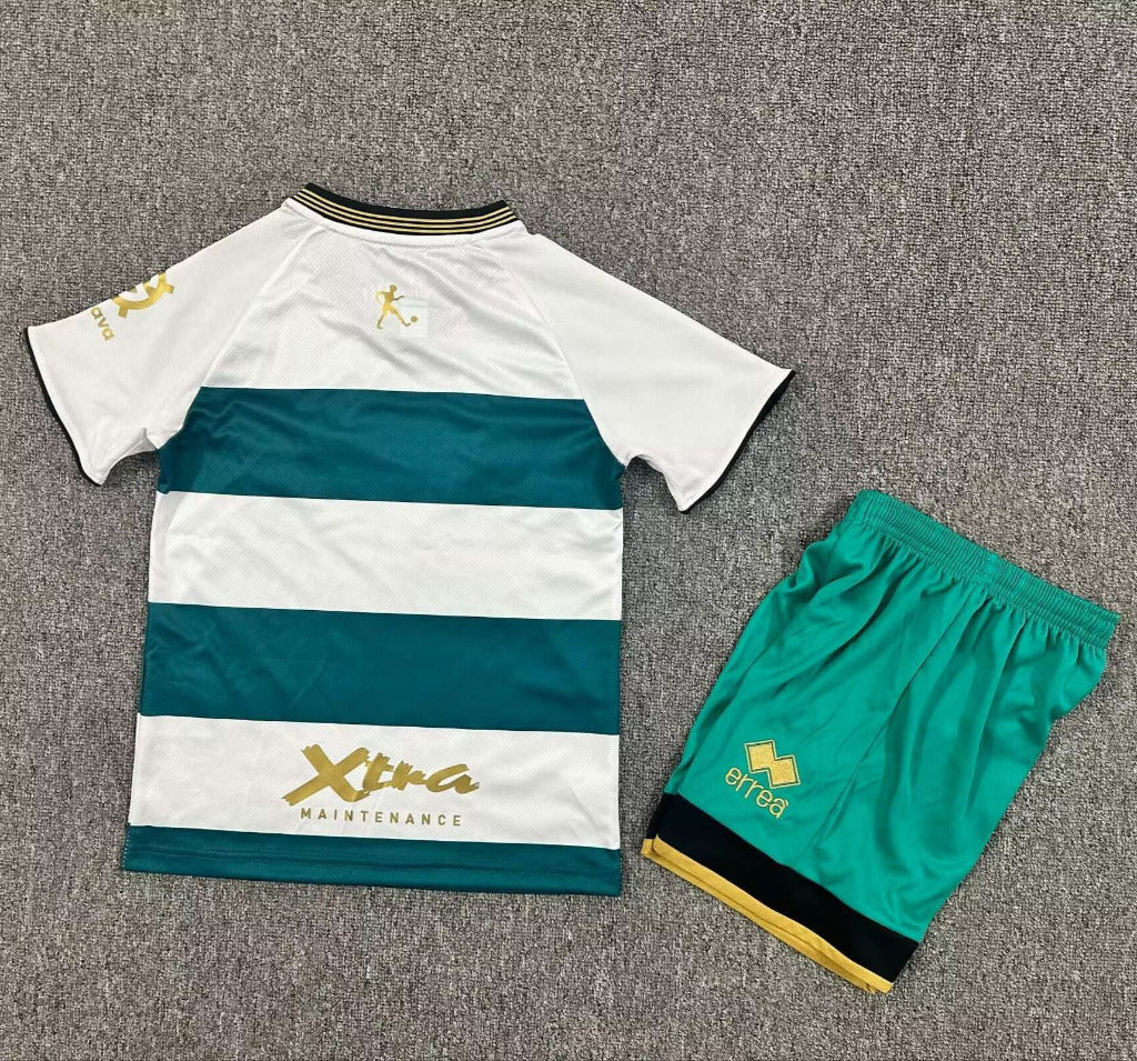QPR 25/26 White/Green Third Kids Jersey Set