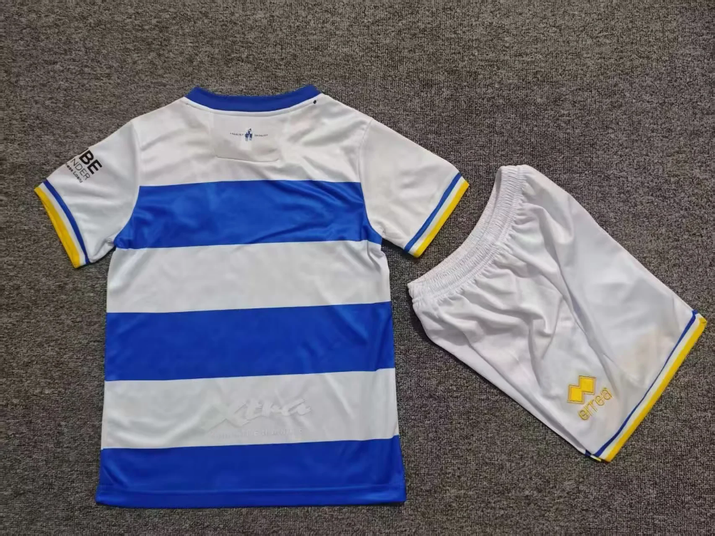 Queens Park Rangers 26/27 White/Blue/Yellow Trim Home Kids Jersey Set