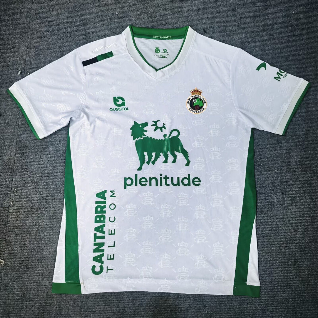 Racing de Santander 25/26 White/Green Home Jersey