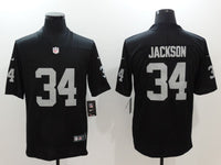 Raider 25/26 Jackson #34 Black/Gray NFL Game Jersey
