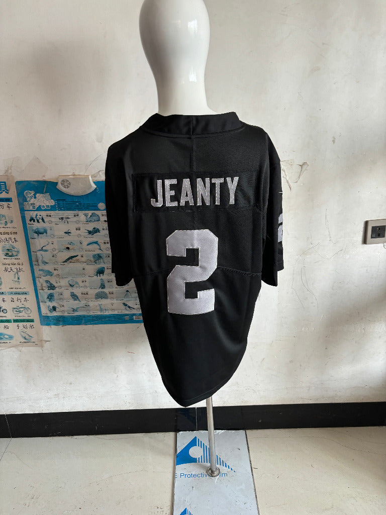 Raider 25/26 Jeanty #2 Black/Gray NFL Game Jersey