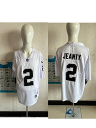 Raider 25/26 Jeanty #2 White/Black NFL Game Jersey