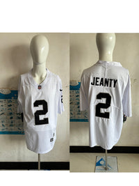 Raider 25/26 Jeanty #2 White/Black NFL Game Jersey