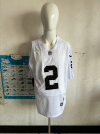 Raider 25/26 Jeanty #2 White/Black NFL Game Jersey