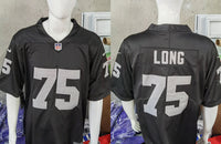 Raider 25/26 Long #75 Black NFL Game Jersey