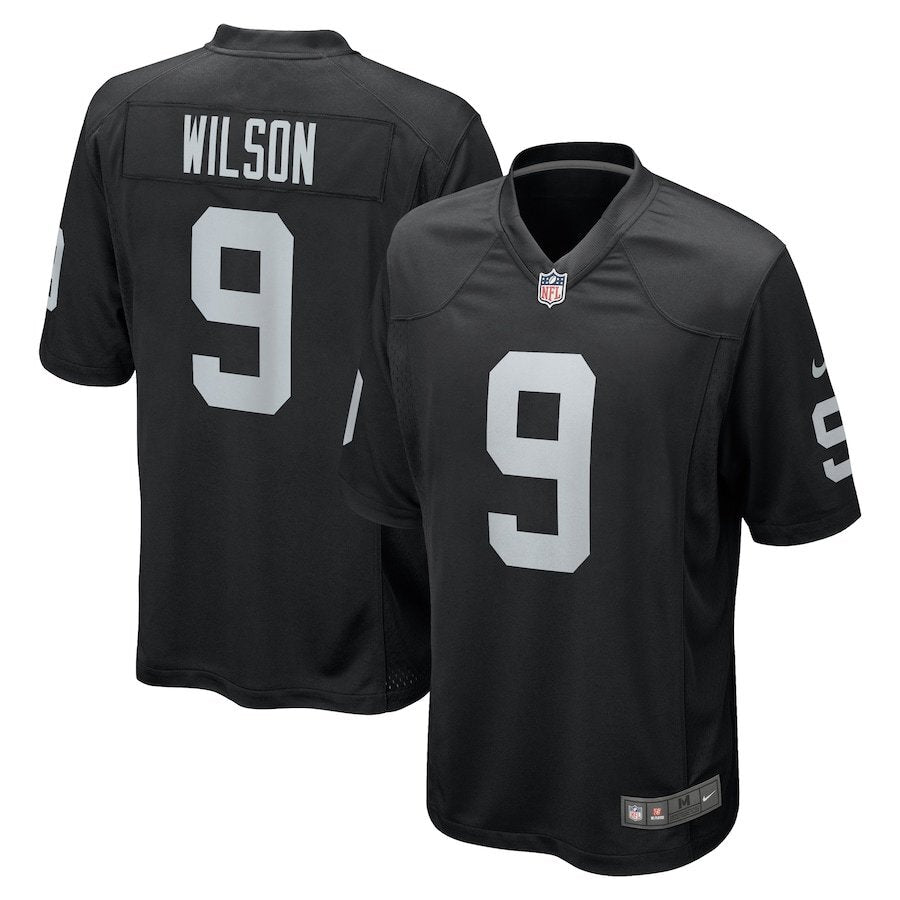 Raider 25/26 Wilson #9 Black NFL Game Jersey