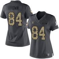 Raiders 2021/22 Brown #84 Gray/Camo Print Women NFL Jersey