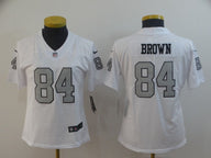 Raiders 2021/22 Brown #84 White/Black/Gray Women NFL Jersey