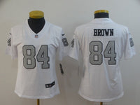 Raiders 2021/22 Brown #84 White/Black/Gray Women NFL Jersey