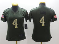 Raiders 2021/22 Carr #4 Green/Camo Print Women NFL Jersey