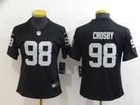 Raiders 2021/22 Crosby #98 Black/White Women NFL Jersey
