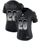 Raiders 2021/22 Jacobs #28 Black/Gray Women NFL Jersey