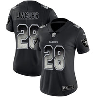 Raiders 2021/22 Jacobs #28 Black/Gray Women NFL Jersey