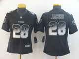 Raiders 2021/22 Jacobs #28 Black/Gray Women NFL Jersey