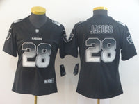 Raiders 2021/22 Jacobs #28 Black/Gray Women NFL Jersey