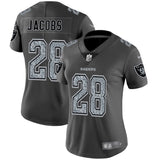 Raiders 2021/22 Jacobs #28 Dusty Gray/Black Women NFL Jersey