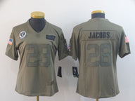 Raiders 2021/22 Jacobs #28 Olive/Black Women NFL Jersey