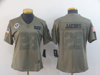 Raiders 2021/22 Jacobs #28 Olive/Black Women NFL Jersey