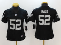 Raiders 2021/22 Mack #52 Black/White Women NFL Jersey