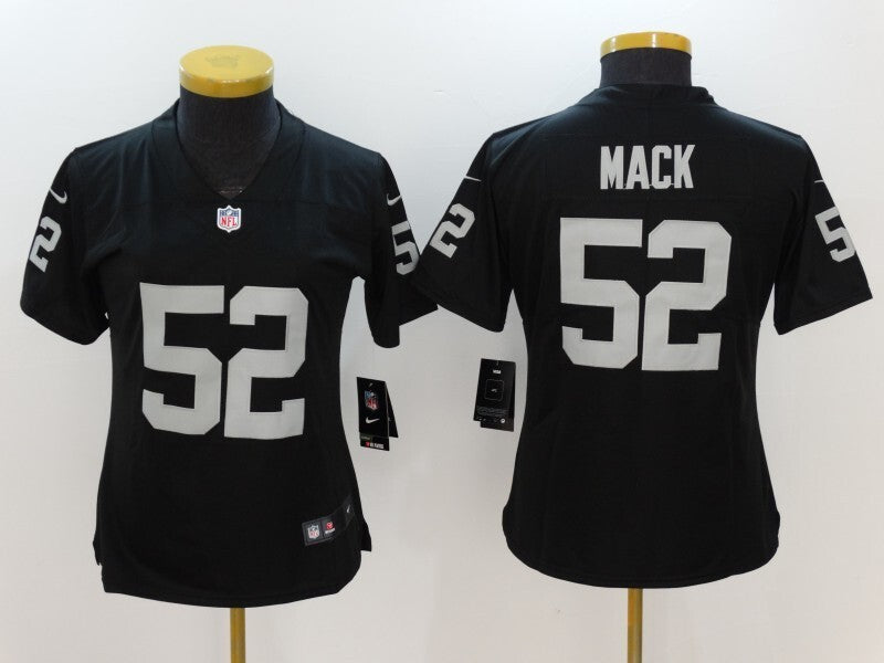 Raiders 2021/22 Mack #52 Black/White Women NFL Jersey