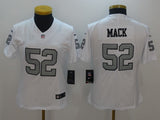 Raiders 2021/22 Mack #52 White/Gray/Black Women NFL Jersey