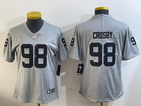 Raiders 2023/24 Crosby #98 Gray/Black Women NFL Jersey