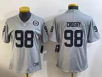 Raiders 2023/24 Crosby #98 Gray/Black Women NFL Jersey