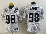Raiders 25/26 Crosby #98 Arctic Camo Women NFL Jersey