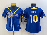 Rams 2021/22 Kupp #10 Royal Blue Women NFL Jersey
