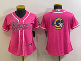 Rams 2021/22 Pink Women Baseball Style Jersey