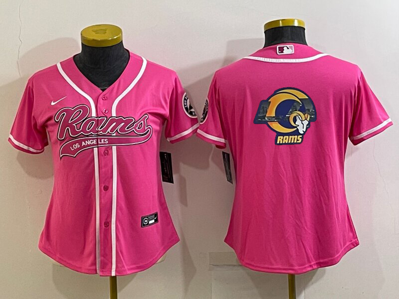Rams 2021/22 Pink Women Baseball Style Jersey