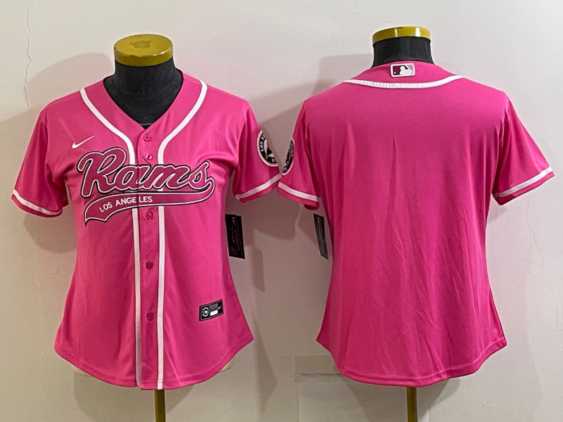 Rams 2021/22 Pink Women Baseball Style Jersey