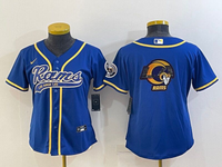 Rams 2021/22 Royal Blue Women Baseball Style Jersey