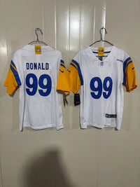 Rams 25/26 Donald #99 White Kids Jersey