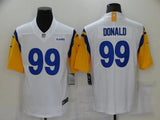 Rams 25/26 Donald #99 White NFL Jersey