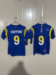 Rams 25/26 Stafford #9 Royal Blue Kids Jersey