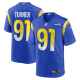 Rams 25/26 Turner #91 Royal Blue NFL Jersey