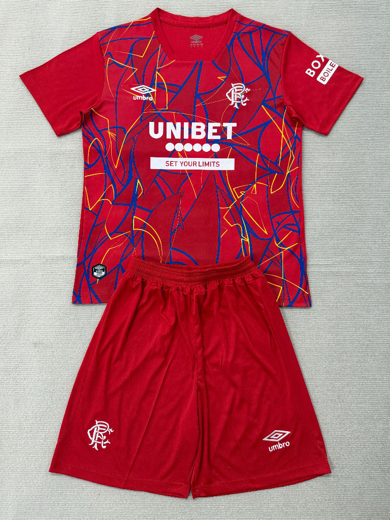 Ranger 26/27 Red/Blue Home Goalkeeper Kids Jersey