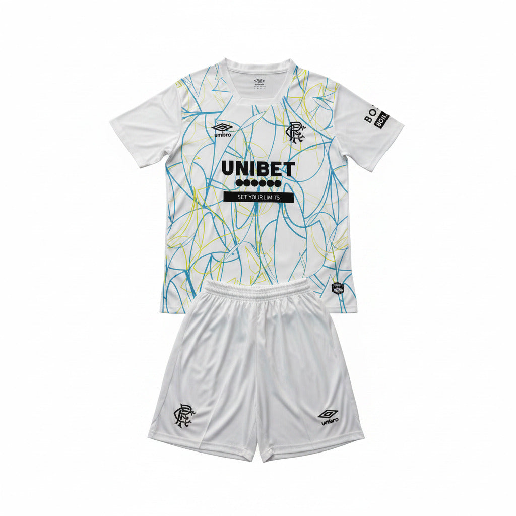 Ranger 26/27 White/Blue Home Goalkeeper Kids Jersey