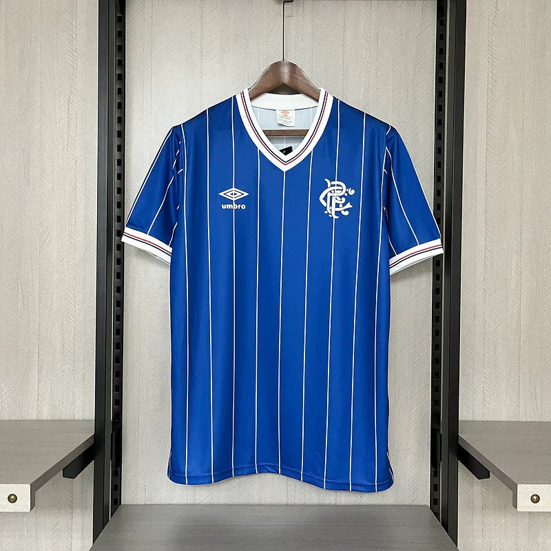 Rangers 1982/83 Retro Blue Home Jersey – Official Retro Football Shirt ...