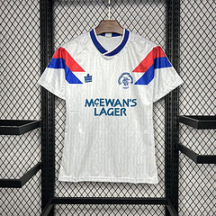 Rangers 1990/92 Retro White Away Jersey
